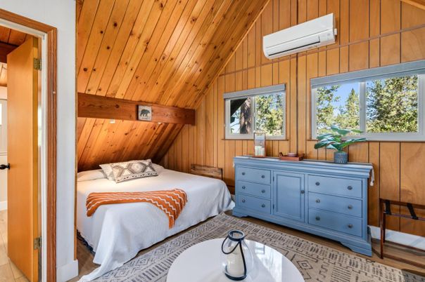 Bedroom, Interior, Wooden Beams, Wooden Ceilings, Wooden Walls