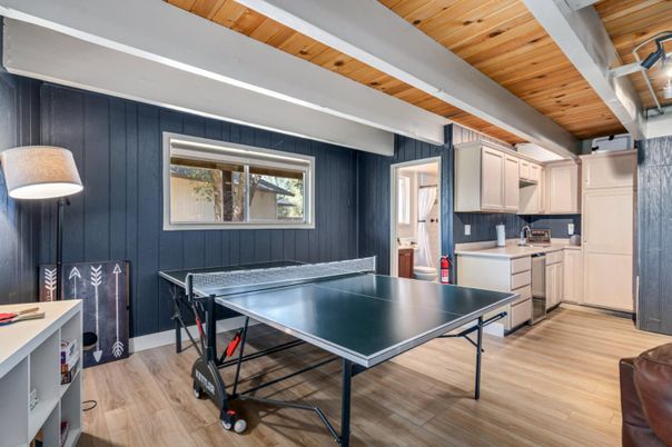 Game Room, Interior, Wooden Ceilings, Wood Texture Flooring