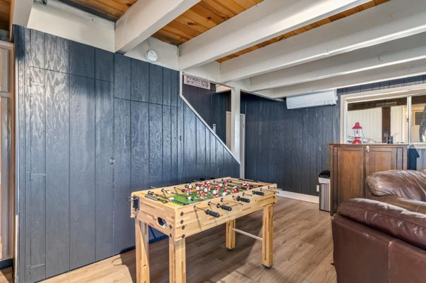 Game Room, Interior, Wooden Ceilings, Wood Texture Flooring