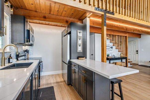 Interior, Kitchen, Wooden Beams, Wooden Ceilings, Wood Texture Flooring