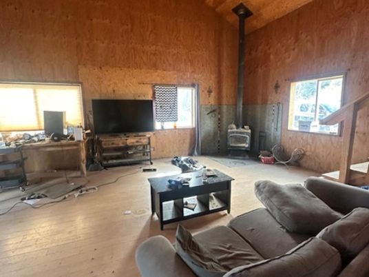 Fireplace, Interior, Living room, Wooden Ceilings, Wood Texture Flooring, Wooden Walls