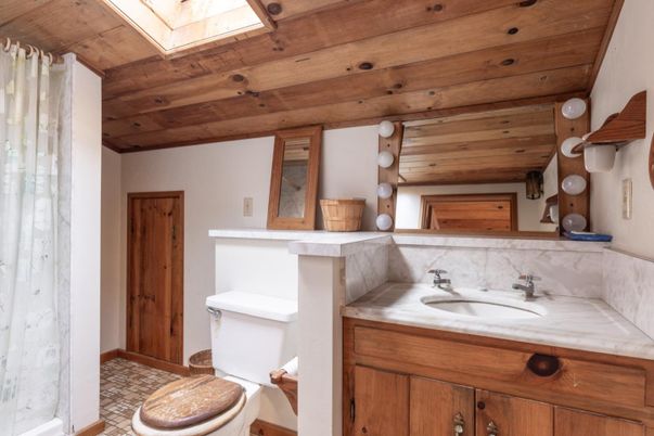 Bathroom, Interior, Wooden Ceilings