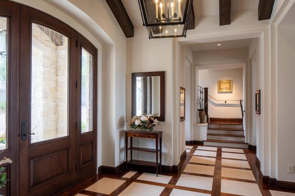 Interior, Recessed Lighting, Wooden Beams
