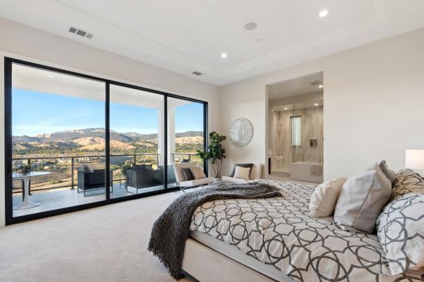 Bedroom, Interior, Recessed Lighting