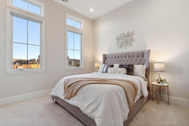 Bedroom, Interior, Recessed Lighting