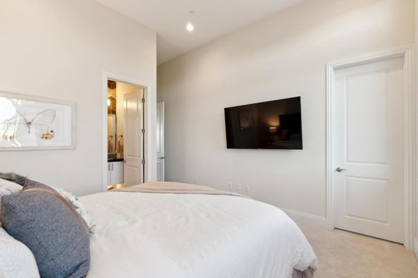 Bedroom, Interior, Recessed Lighting
