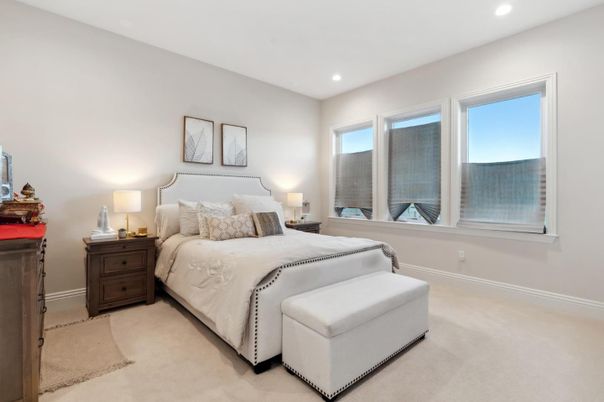 Bedroom, Interior, Recessed Lighting