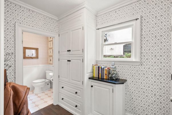 Bathroom, Interior, Wood Texture Flooring