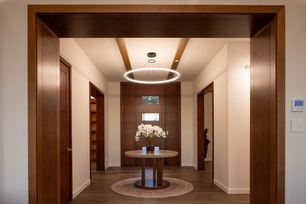 Interior, Pendant Lights, Wooden Beams, Wood Texture Flooring