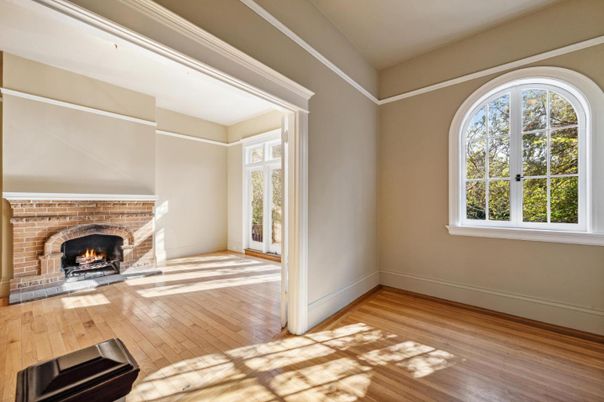 Empty room, Fireplace, Interior, Wood Texture Flooring