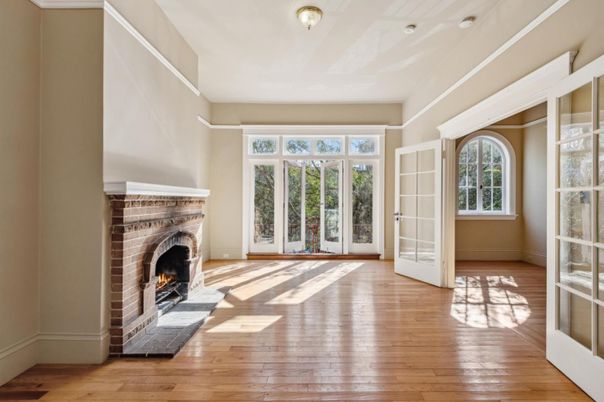Empty room, Fireplace, Interior, Wood Texture Flooring