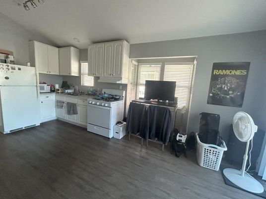 Interior, Kitchen, Wood Texture Flooring