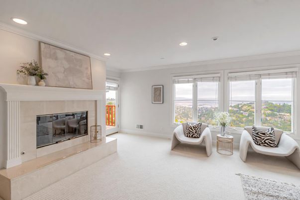 Fireplace, Interior, Living room, Recessed Lighting