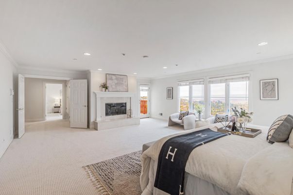 Bedroom, Fireplace, Interior, Recessed Lighting