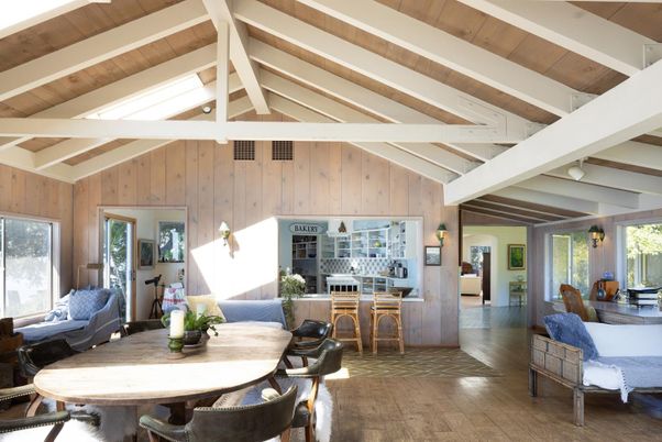 Dining room, Interior, Living room, Wooden Beams, Wooden Ceilings, Wood Texture Flooring, Wooden Walls