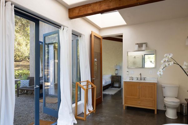 Bathroom, Bedroom, Interior, Wooden Beams