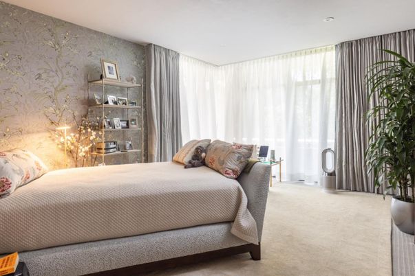 Bedroom, Interior, Recessed Lighting