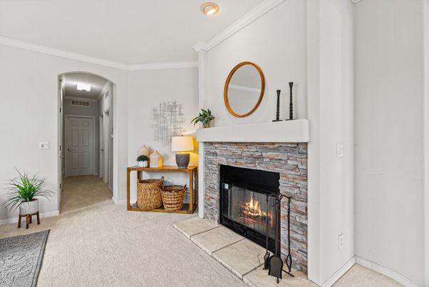 Fireplace, Interior, Recessed Lighting