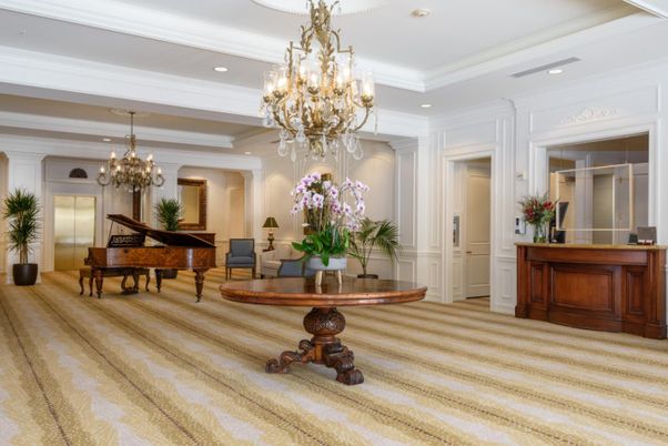 Chandelier, Interior, Piano, Recessed Lighting