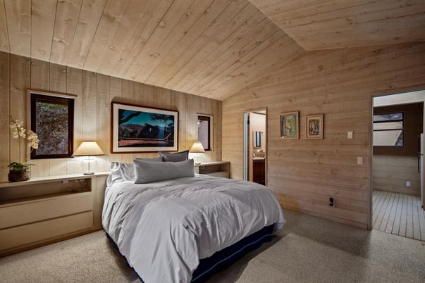 Bedroom, Interior, Wooden Ceilings, Wooden Walls