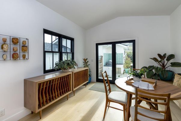 Dining room, Interior, Wood Texture Flooring