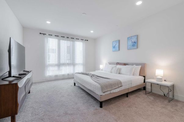 Bedroom, Interior, Recessed Lighting