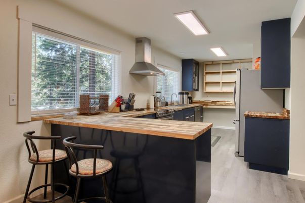 Interior, Kitchen, Wood Texture Flooring