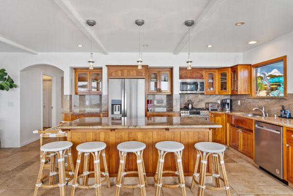 Interior, Kitchen, Pendant Lights, Recessed Lighting, Stainless Steel Appliances