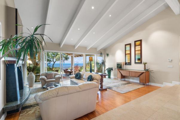 Interior, Living room, Recessed Lighting, Water, Wood Texture Flooring
