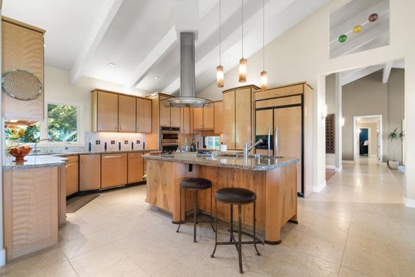 Interior, Kitchen, Pendant Lights, Recessed Lighting, Stainless Steel Appliances