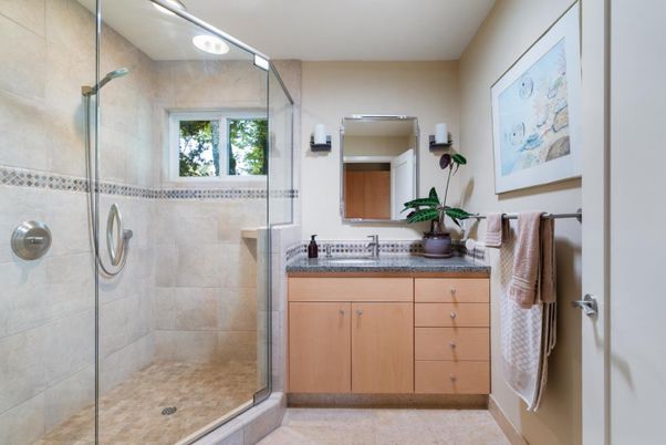 Bathroom, Glass Shower, Interior