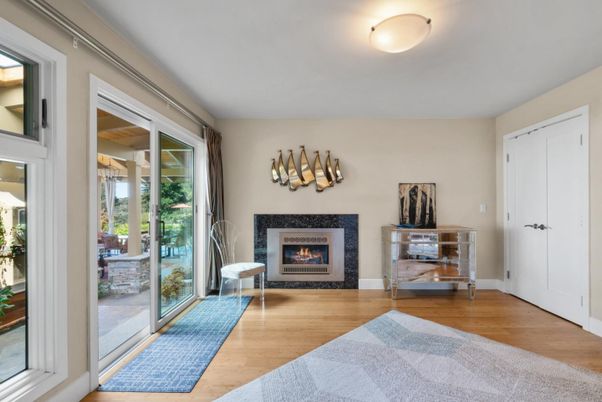 Fireplace, Interior, Wood Texture Flooring