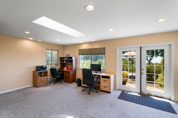 Home Office, Interior, Recessed Lighting