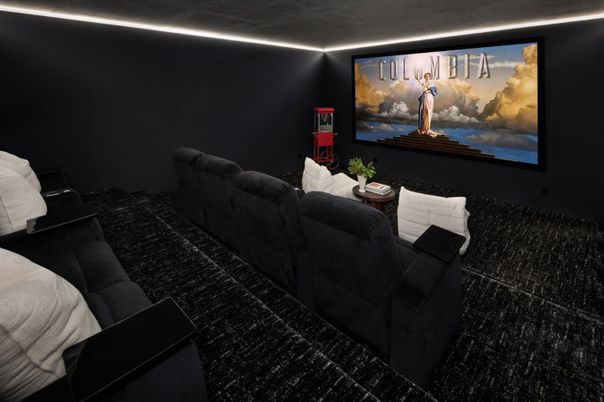Interior, Projection Screen, Theatre Room