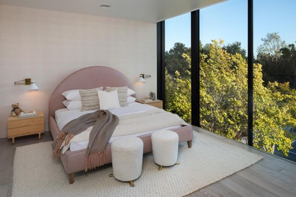 Bedroom, Interior, Wood Texture Flooring