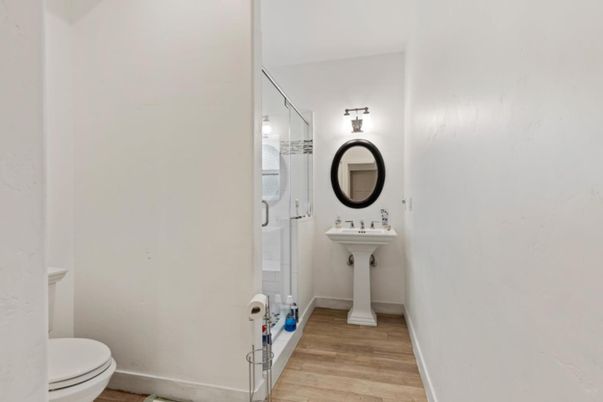 Bathroom, Interior, Wood Texture Flooring