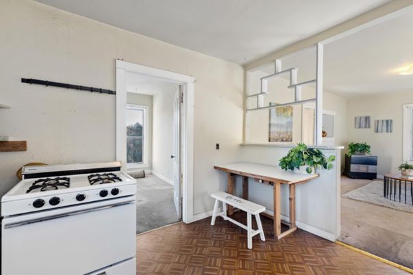Interior, Kitchen, Wood Texture Flooring