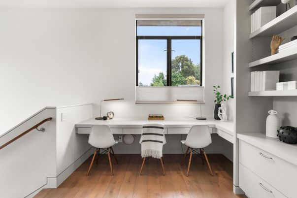 Home Office, Interior, Wood Texture Flooring