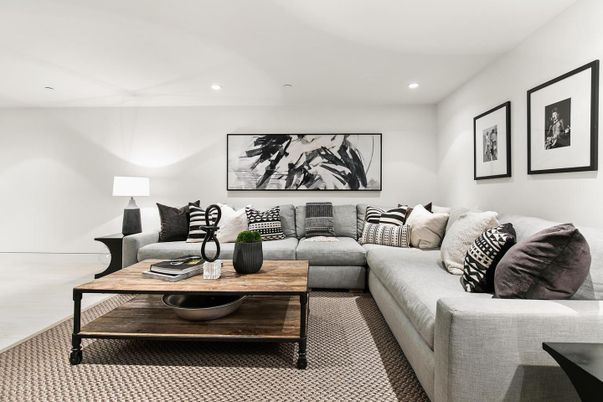 Interior, Living room, Recessed Lighting