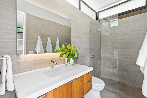 Bathroom, Glass Shower, Interior
