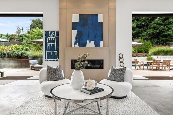 Exterior, Fireplace, Interior