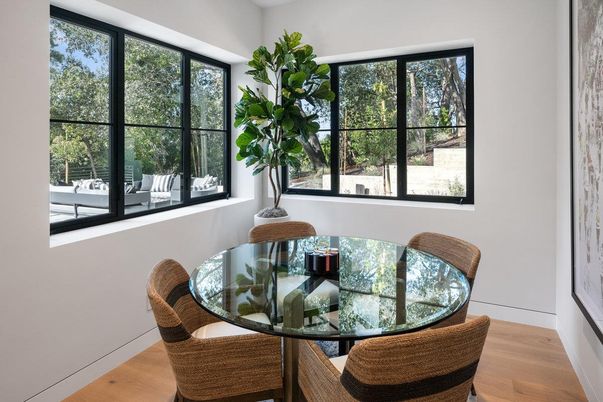 Dining room, Interior, Wood Texture Flooring