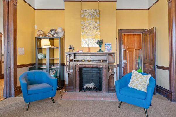 Fireplace, Interior, Pendant Lights