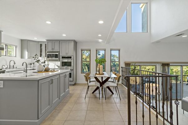 Dining room, Interior, Kitchen, Recessed Lighting, Stainless Steel Appliances