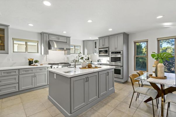 Interior, Kitchen, Recessed Lighting, Stainless Steel Appliances