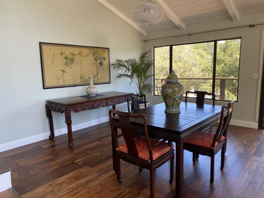 Dining room, Interior, Wood Texture Flooring