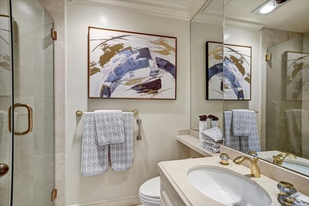 Bathroom, Glass Shower, Interior