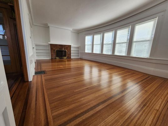 Empty room, Fireplace, Interior, Wood Texture Flooring