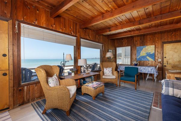 Interior, Living room, Water, Wooden Beams, Wooden Ceilings, Wood Texture Flooring, Wooden Walls