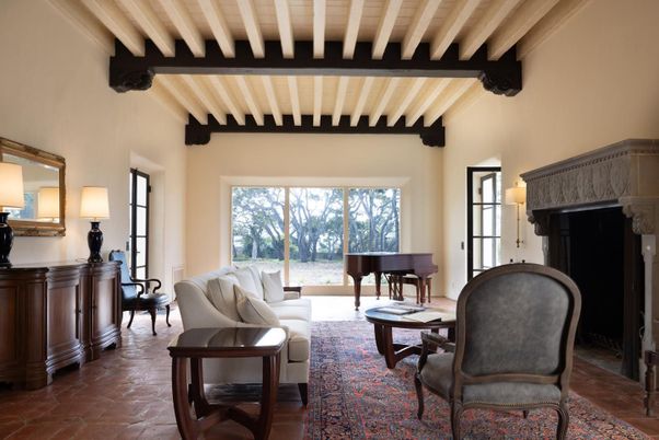 Fireplace, Interior, Living room, Piano, Wooden Beams, Wooden Ceilings